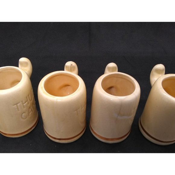 Vintage set of four Thumb do dont fun cant shot glasses - Picture 7 of 12